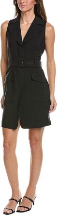 Kenneth Cole Notched Lapel Utility Dress