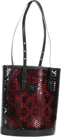 Louis Vuitton Pre-owned Monogram Lace Bucket PM - Dames - Vintage Tas - Rood - ONE Size - Vintage