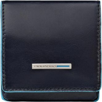 Piquadro Square coin purse - Heren - Portefeuilles - Blauw - ONE Size - Accessoires