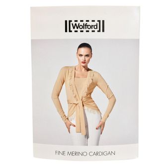 Wolford Fine Merino & Chantilly Lace Cardigan Size S