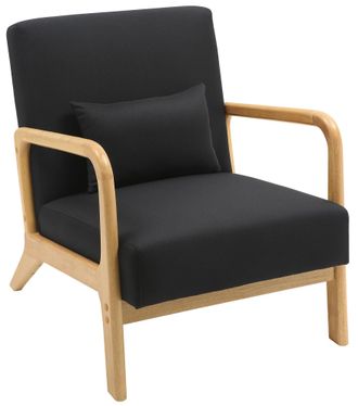 Clp Sill&oacute;n Hibbing Con Tapizado De Tela Negro