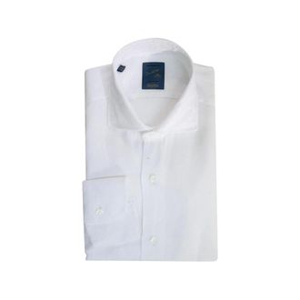 Barba Shirt - Heren - Zakelijke Overhemden - Wit - M - Overhemden