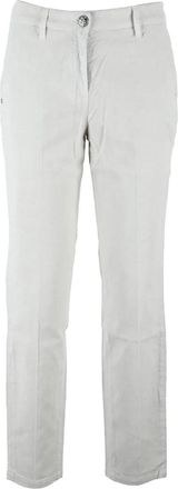 Jacob Cohen Marina Velvet Slim Pants - White