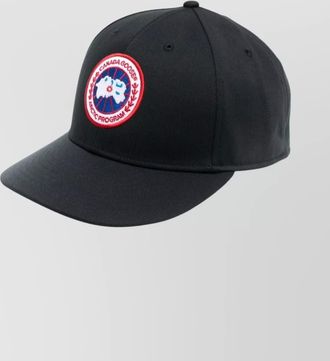 Canada Goose logo baseball cap flat peak