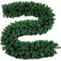 OEM Guirnalda Artificial De &Aacute;rbol De Navidad, Corona Navide&ntilde;a De 2,7 M Con 240 Ramas, Adornos Para Mesa Navide&ntilde;a, Guirnalda Para Escaleras, Puertas Y Chim