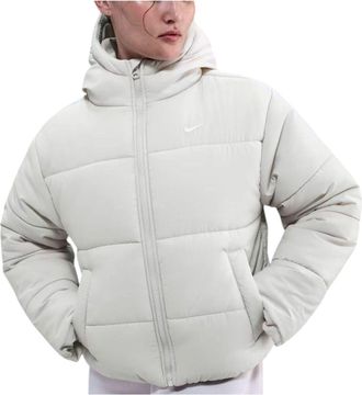 Nike (WMNS) Nike Classic Puffer Therma-FIT Loose Hooded Jacket Light Bone White FZ5900-072