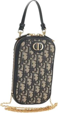 Dior Pre-owned Vintage Mini Schoudertas - Dames - Vintage Mini Tas - Blauw - ONE Size - Leer - Vintage