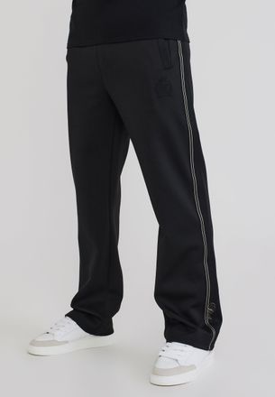 Siksilk Pantalones de Ch&aacute;ndal Negros con Cinta para Hombre XXL