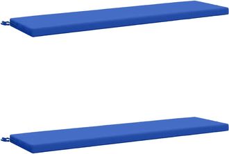 vidaXL Cojines Para Banco De 2 Piezas Soest 2 Uds. 100% Poli&eacute;ster Vidaxl