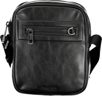 Calvin Klein Stijlvolle Zwarte Schoudertas - Heren - Schoudertassen - Zwart - ONE Size - Polyester - Tassen
