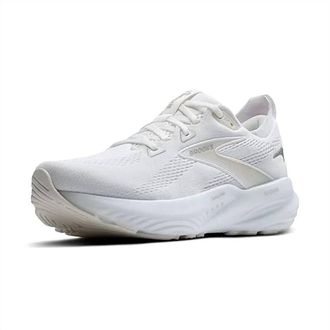 Brooks Womens Glycerin 22 Running Shoes In White/grey/black