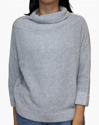 Autumn Cashmere Half Stitch Cardigan In Aluminum