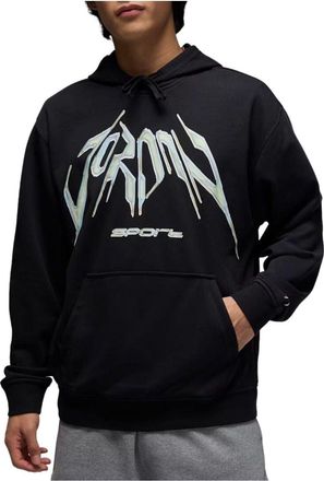 Nike Jordan Air Jordan Sport Crossover Dri-FIT Fleece Hoodie Black White HF9902-010