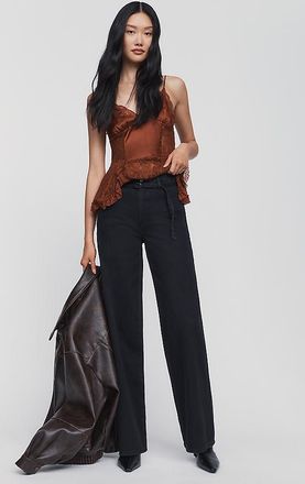 Habitual Brynn Self Tie High Rise Wide Leg Jeans
