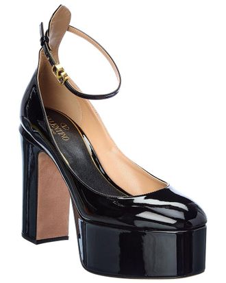 Valentino Vlogo 120 Patent Ankle Strap Platform Pump