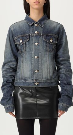 Balenciaga Womens Denim Jacket - Medium Blue Cotton - Size Medium
