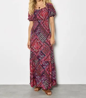 Apricot Tierred Maxi Dress In Multicolor