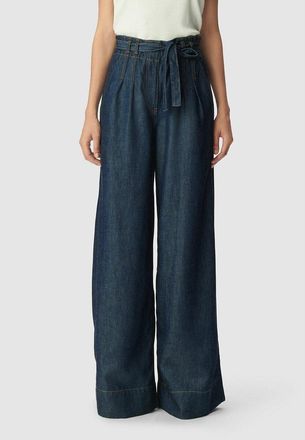 Ikks Denim broek met wijde pijpen en riem