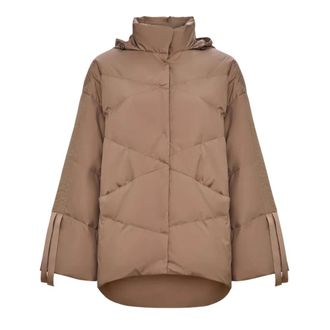 Cesare Gaspari Dames, Jassen, Beige, Maat: M Leer