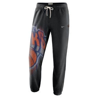 Nike Mens New York Knicks Standard Issue Fleece Basketball Pants in Black | IQ1520-010