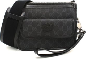 Gucci Black Pvc Shoulder Bag (Pre-Owned)