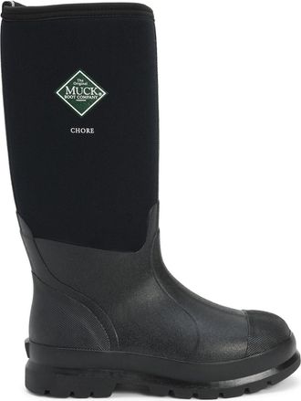 The Original Muck Boot Company Unisex Chore Classic Hi Pull On Waterproof Wellington Boot, Black, 14