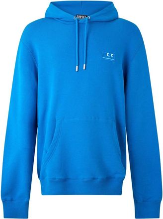 Diesel Hoodie - Heren - Sweatshirts & Hoodies - Blauw - Maat: 2XL Katoen