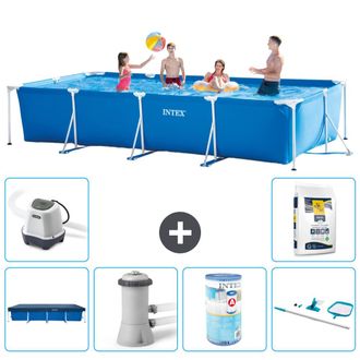 Intex Piscina Con Estructura Rectangular - 450x220x84 Cm - 7-piezas S30267