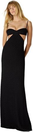 Missoni Cut-out Long Dress With Embossed Lace in Black at Nordstrom, Size 38 It