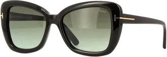 Tom Ford FT1008 01B Shiny Black/Smoke Gradient