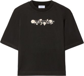 Off-white Bookish Roses T-shirt - Black
