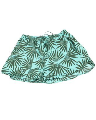 Diane Von F&uuml;rstenberg Diane Von Furstenberg Tropical Print Shorts in Green and Black Cotton