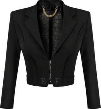 Elisabetta Franchi Raw Cut Jacke