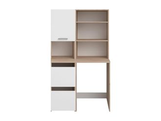 VENTE-UNIQUE.COM Mueble para lavadora melamina color natural claro, blanco