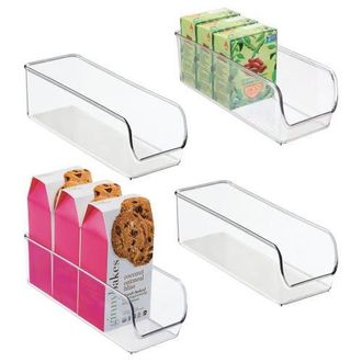 Linus Narrow Pantry Bin for Kitchen or Cabinet Storage - Set of 4 - Clear at Nordstrom