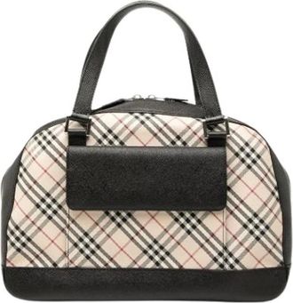 Burberry Pre-owned Handbags, female, Multicolor, Size: ONE SIZE Pre-owned Canvas Handbag