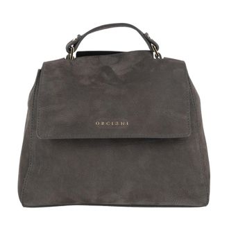 Orciani Sveva Nabucco Small - Dames - Handtassen - Zwart - ONE Size - Leer - Tassen
