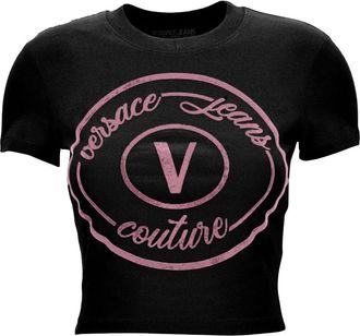 Versace Jeans Couture T-shirt con logo - Nero