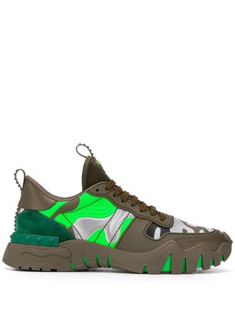 Valentino Garavani Sneakers Rockrunner Plus - Verde