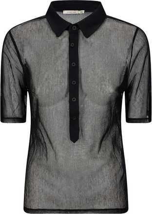 Paloma Wool Sile Top - Dames - Polos - Zwart - M - Katoen - Tops