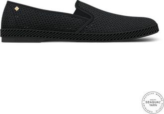 Rivieras Shoes Classic Mesh Slip-On Loafer in Black at Nordstrom, Size 43