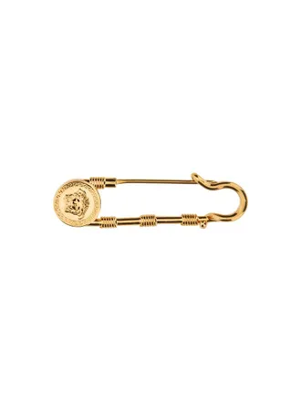 Versace Polished Gold Classical Brass Safety Pin