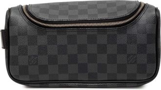 Louis Vuitton Pre-owned Womens Damier Graphite Toiletry Pouch - Dark Grey Textile - One Size