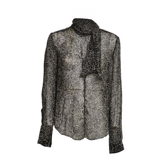 Isabel Marant Leona Top - Dames - Blouses & Shirts - Zwart - Maat: M Viscose