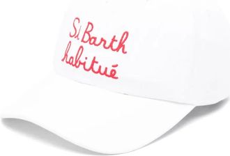 MC2 Saint Barth embroidered-logo cap - men - Cotton - One Size - White