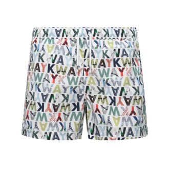 K-Way K-Way, Beachwear, male, White, Size: XL Boxer Hazel Graphic Beach
