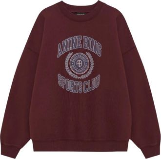 Anine Bing Miles Sweatshirt - - Sweatshirts & Hoodies - Donna - Rosso - S