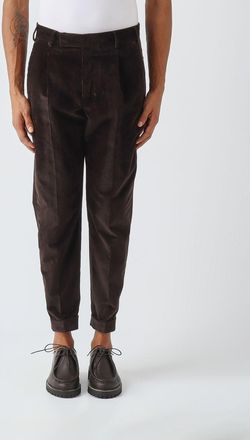 Pantaloni Torino Pantaloni slim fit in velluto di cotone a coste