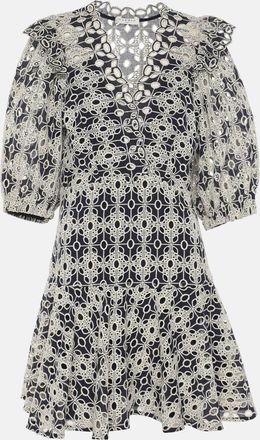 Sandro Blue/white Lace Dress