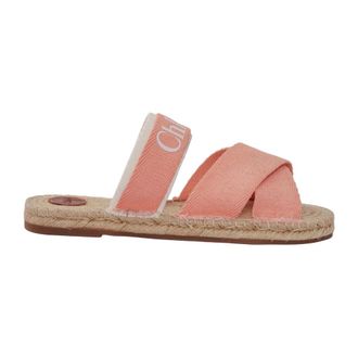 Chlo&eacute; Sliders, female, Orange, Size: 5 US Woody Slide